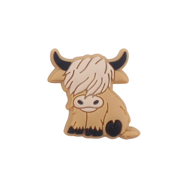 Nuevo bebé de dibujos animados animal yak ELK teether creativo DIY bebé chupete cadena teether pulsera pequeños accesorios