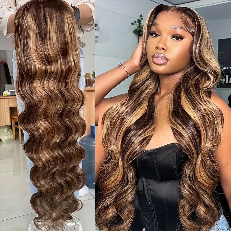 Foreign trade cross-border European and American fashion front lace lace large wave wig Africa hot long curly hair chemical fiber headgear