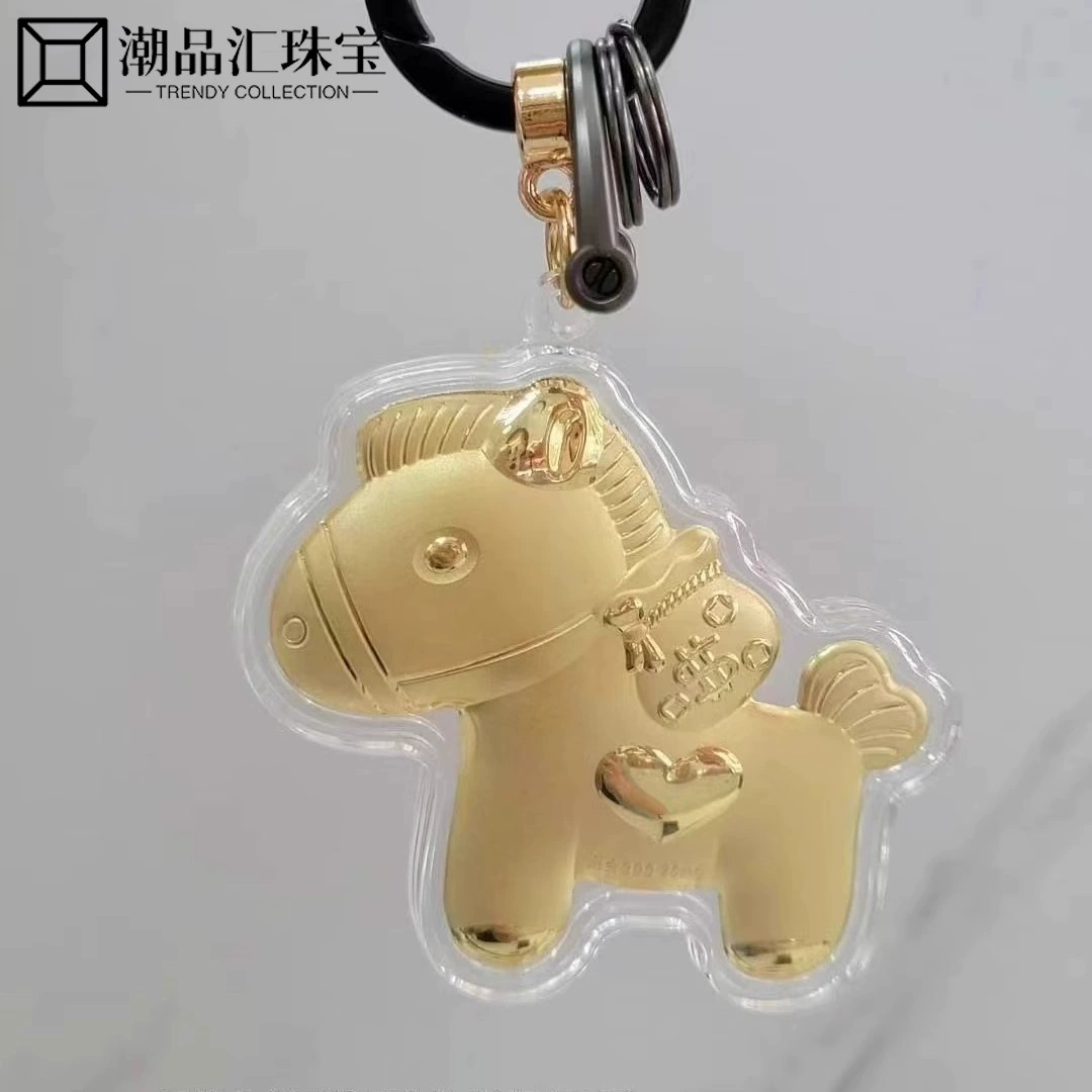 Новый кулон-брелок из чистого золота 999 пробы, 20 мг, чтобы сразу же стать богатым и стать богатым в подарок вашей девушке и лучшему другу