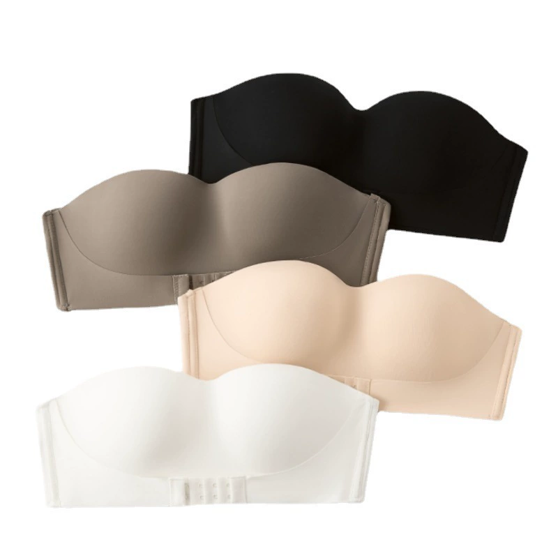  bra top, straps, wireless bra, non-slip push up bra, protective underware, set, beautiful back
