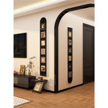 电视机背景大白墙面装饰贴画2025新款客厅改造转角挂件门入户玄关