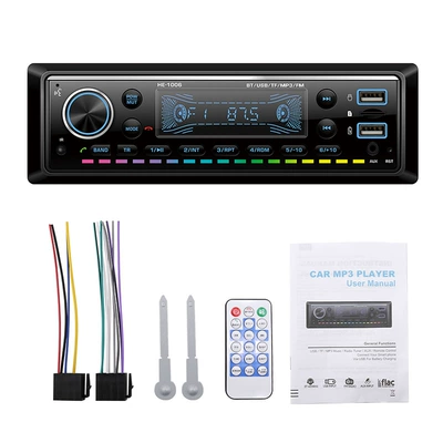 Car CD player: Universal Audio Card Radio - 12v-marquee-1006-language-version-official-standard-configuration