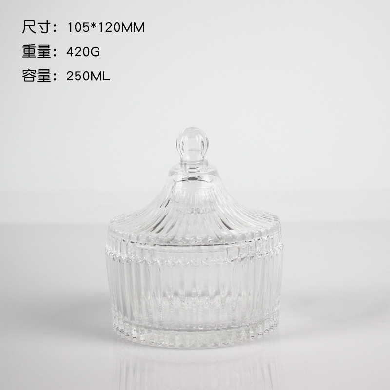 Creativo mongol bolsa de aromaterapia taza DIY vela con tapa sala de estar candelabro de soja frasco de vidrio en stock jar