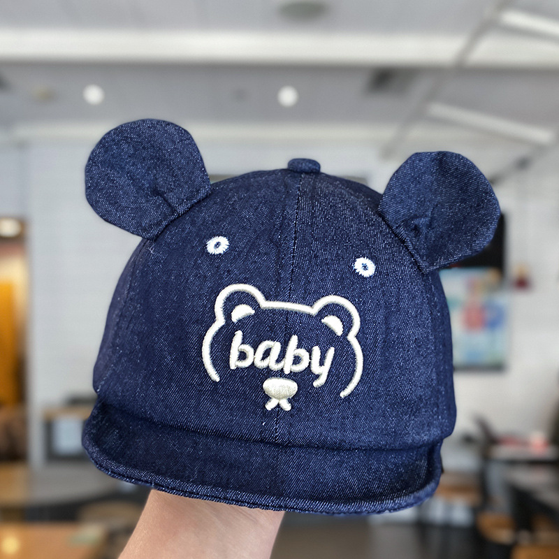 Sombreros para bebés primavera y otoño delgados bebés gorra de béisbol boca de pato bebé vaquero hombre tesoros al aire libre de la marea de niños