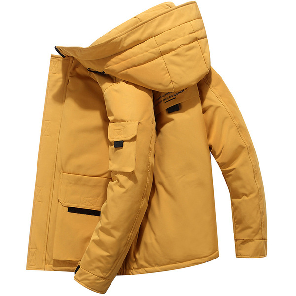 Winter keep warm travel trend down jacket with hood