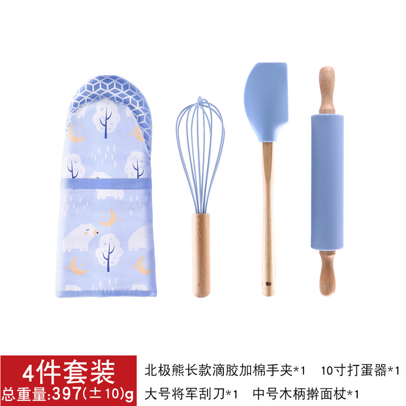 現物家庭用厨房焙煎セット高温オーブン焙煎ツールとロングタイプのシリカゲル断熱セット卸売り|undefined