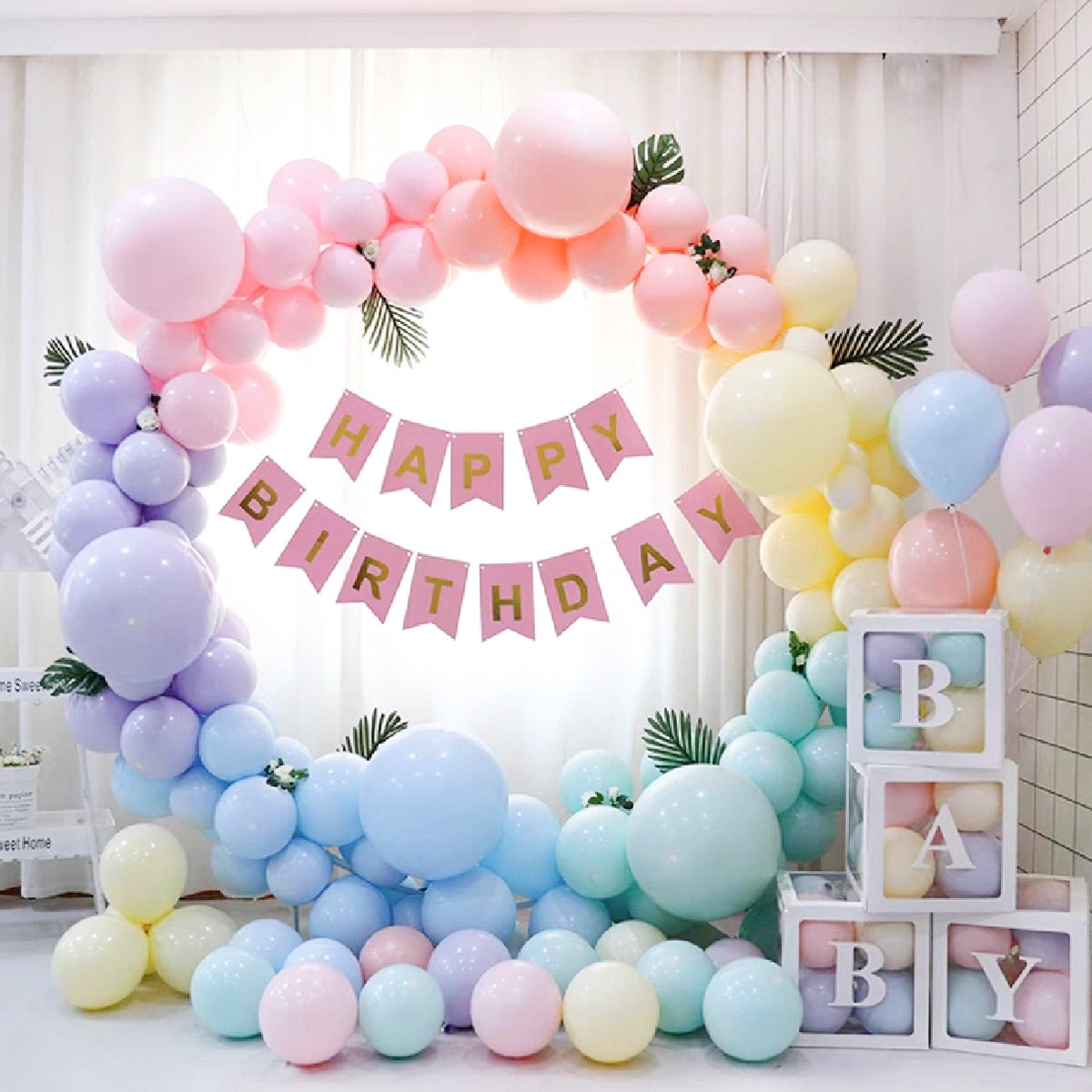 [50% de descuento por tiempo limitado] Globos de macaron redondos de 10 pulgadas