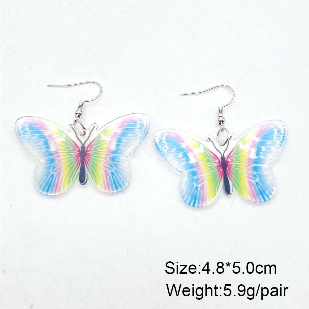 1 Pair Quantity 1 Pair Casual Simple Style Butterfly Arylic Drop Earrings