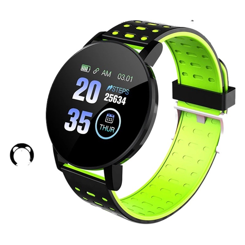 Reloj inteligente D18S con monitoreo de ritmo cardíaco y sueño, compatible con Bluetooth