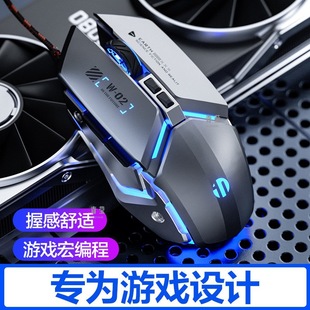 Pw2 Silent Game Fick Hong Mechanical English Mouse Wired Mute E-Sports Laptop Office Desktop