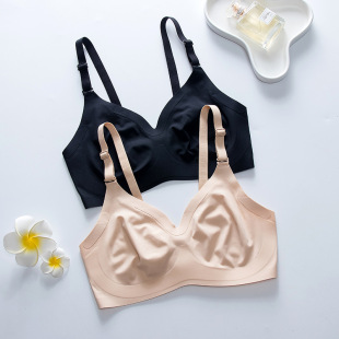 New Thin, Breathable and Comfortable Prosthetic Breast Surgery Women's Underwear Without Sponge and Without Rims, Glossy Yoga Sports Sleep Article
