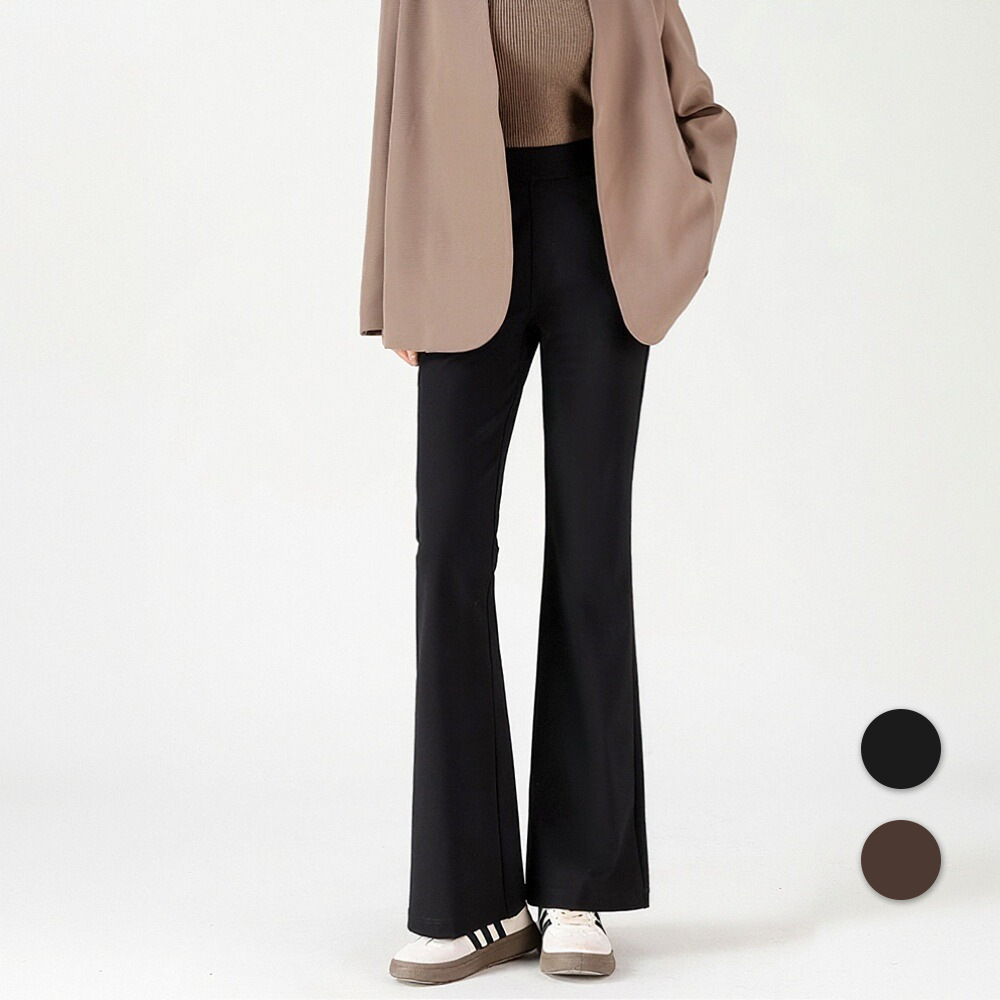 9948 Autumn New Popular High-Waisted Slim-Fit Hip-Covering Stretchy Flared Casual Suit Narrow Wide-Leg Pants