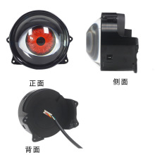 跨境爆款 恶魔眼LED方屏大灯 热销鹰眼灯改装通用汽车摩托车透镜