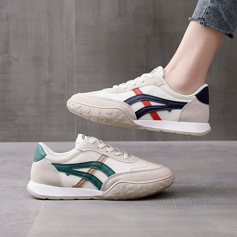 Белые туфли, женские сетчатые дышащие туфли Forrest Gump, весенне-осенние винтажные кроссовки на плоской подошве, удобные сетчатые кроссовки для уличной фотографии