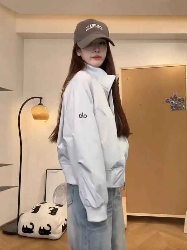 美式复古立领棒球服外套女2025秋季新款宽松小个子百搭夹克上衣潮|undefined