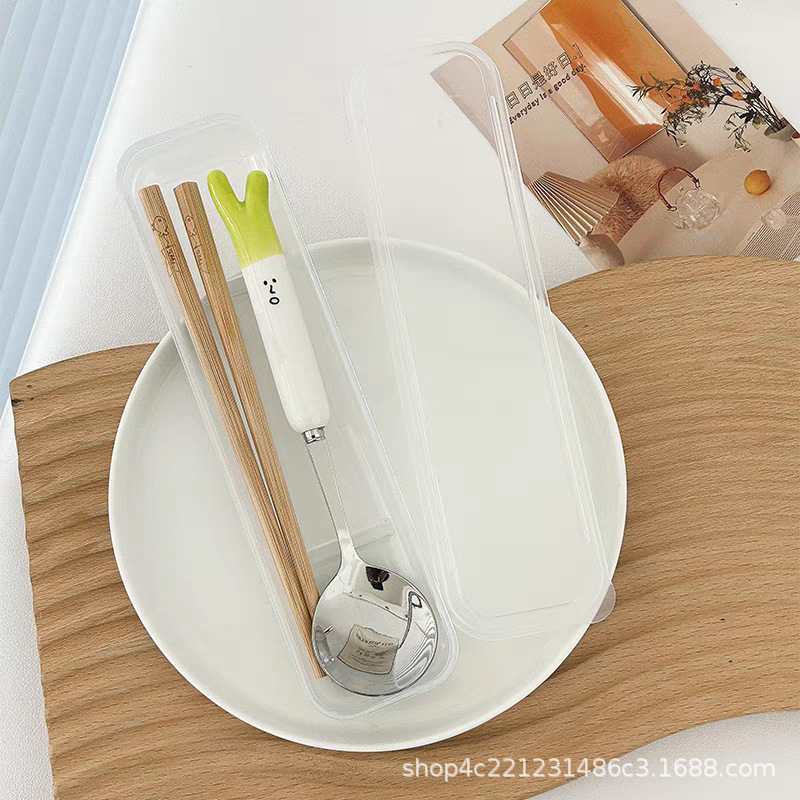 샬롯 (숟가락 나무 젓가락) 저장 상자