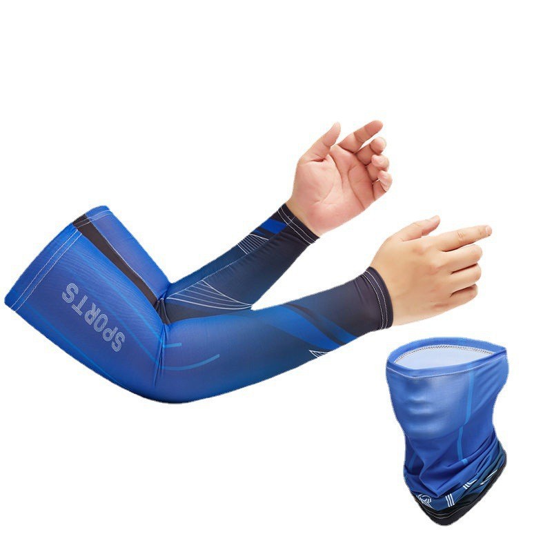 Manga de hielo de protección solar manga hombres y mujeres manga de mano de seda de hielo protección del brazo protección solar verano guantes delgados