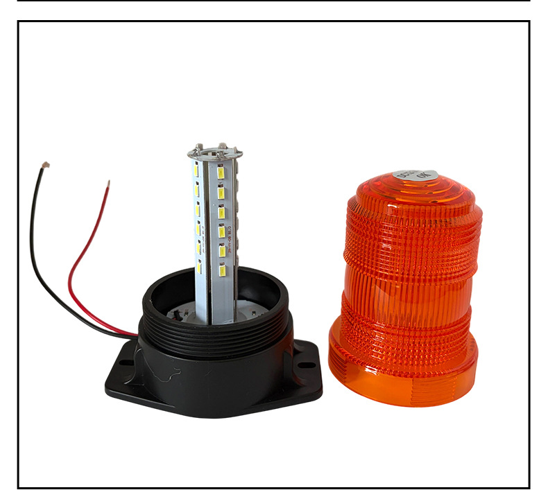 30LED warning light for construction forklifts, waterproof and dustproof strobe light for machine tools, construction safety alarm indicator light