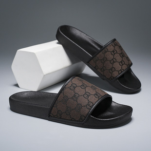 Men's Slippers Hot Style 2025 New Style Boys' Outer Wear Trendy High-End Slippers Non-Slip Home High-End Slippers