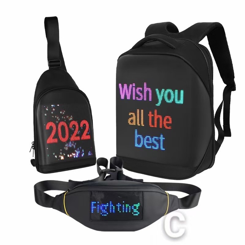 Mochila Pechera con Pantalla LED a Todo Color para Exterior
