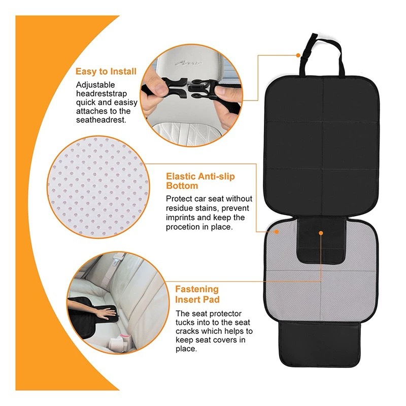 汽车座椅保护垫 牛津布防滑防水汽车坐垫 便携式儿童安全座椅坐垫