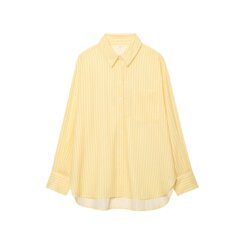 外贸2025新款衬衫女装亚麻宽松条纹上衣衬衫女跨境批发欧美女装