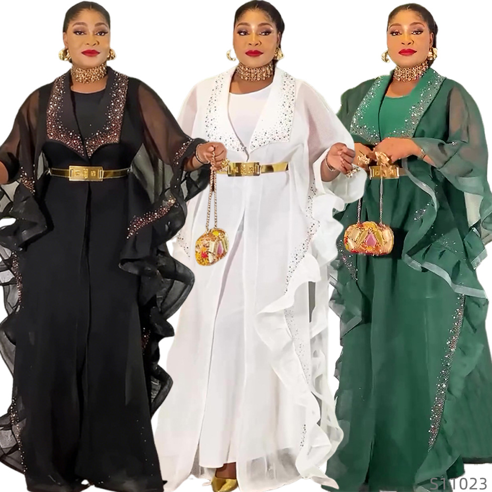 Cross-border Foreign Trade Middle Eastern Muslim Robe Cardigan European And American Dubai Elegant Women's Dress_ecoleips.com