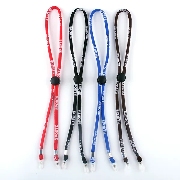 Letter Sports Jacquard Adjustable Glasses Strap Sports Outdoor Non-Slip Glasses Lanyard Fashionable for Commuting