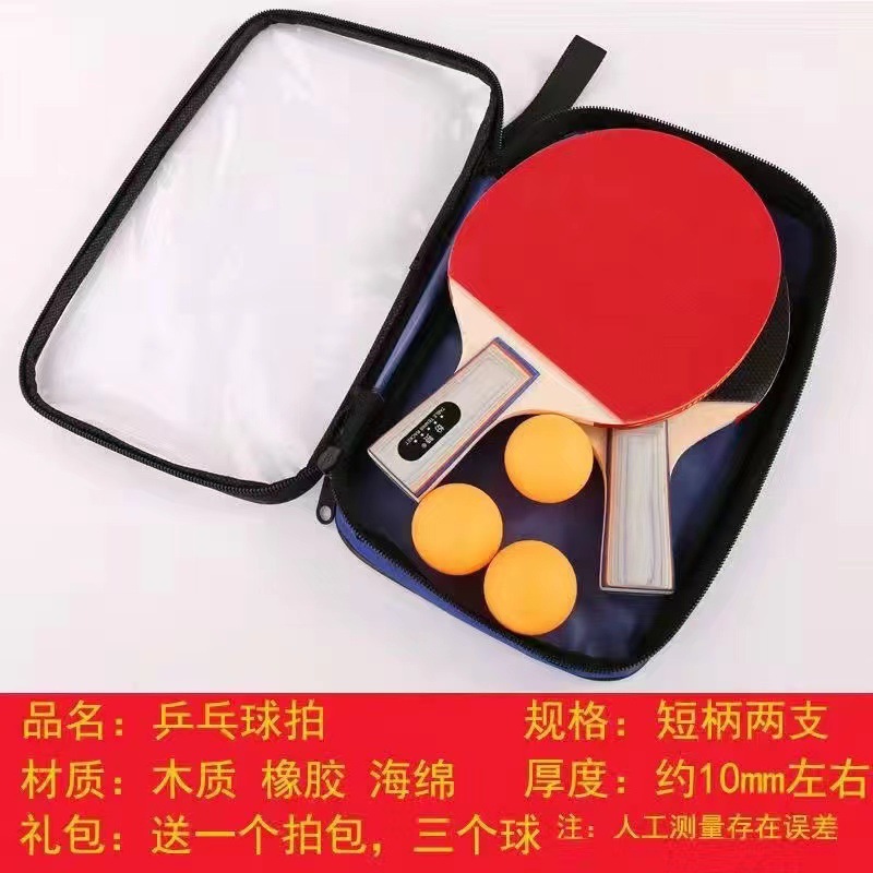 [인기 판매 입문용 짧은 핸들 2개 + 볼 3개 + 라켓 가방]