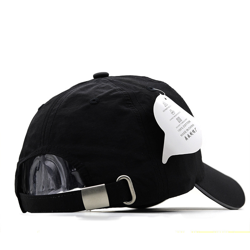 Unisex Fashion Solid Color Emoroidery Curved Eaves Baseball Cappicture6
