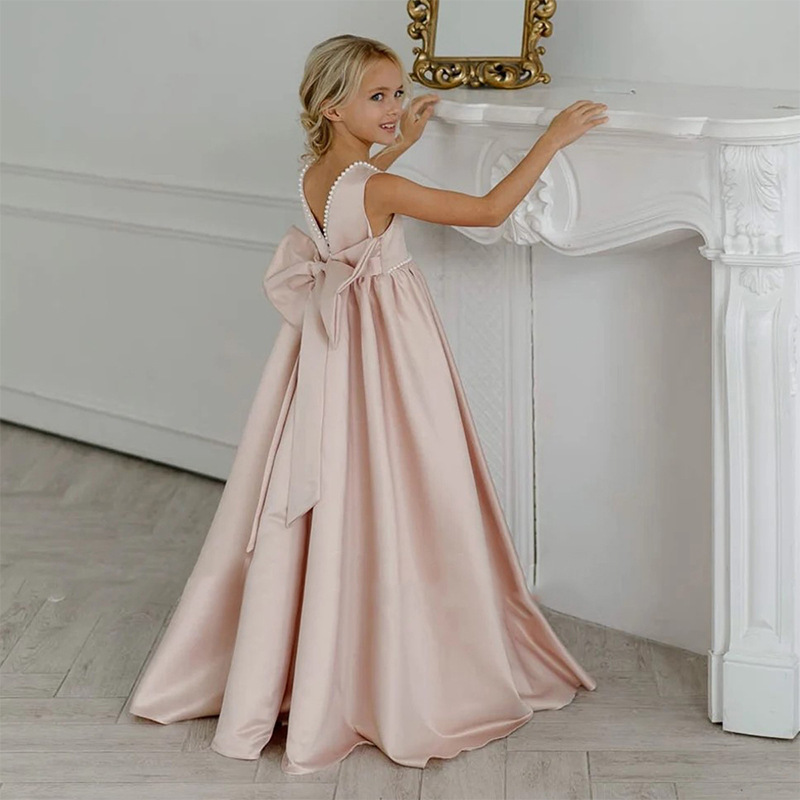 Cross-Border Girls' Dress Birthday Party Princess Dress Piano Model Performance Clothing Aliexpress Classy Kidsren's Dress