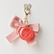 【特价现货】韩系彩妆包材橘色眼影盒唇膏腮红两用罐2g迷你钥匙扣