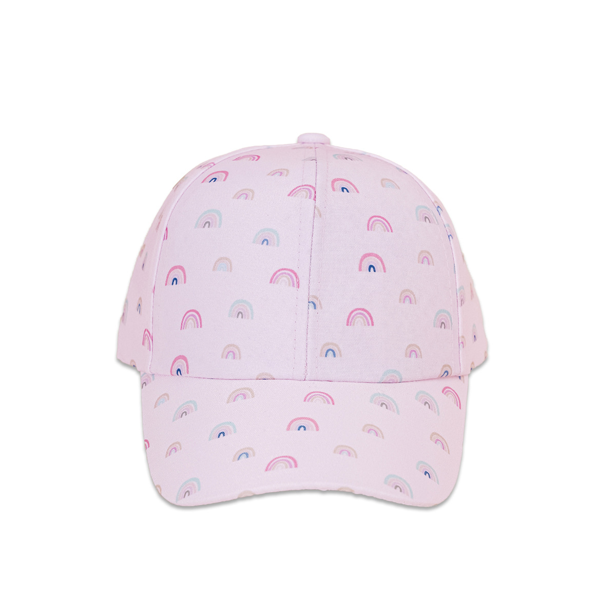 Children's Peaked Cap Korean Wide-brimmed Shade Rainbow Baseball Cap display picture 4