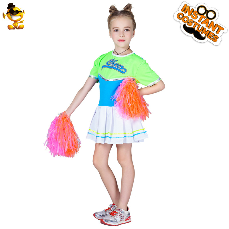 Halloween etapa rendimiento traje mascarada fiesta ropa niña Día DE LOS NIÑOS traje de porristas