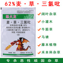怒火龙麦草三氯吡阔叶杂草牛筋草小灌木专用除草剂