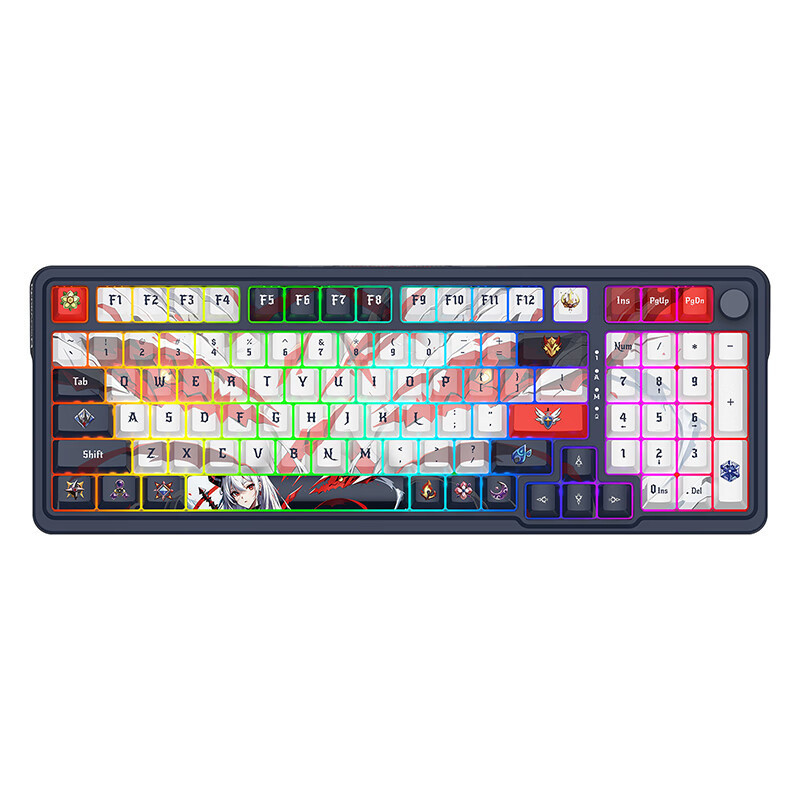 Red Dragon KS99 Three-Mode Mechanical Keyboard Customized Full Key Hot Plug Gasket Structure Game Guest Mechanical Keys