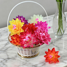 批发仿真花朵蝴蝶花芯菠萝菊花朵手工DIY头饰发饰节日装饰花