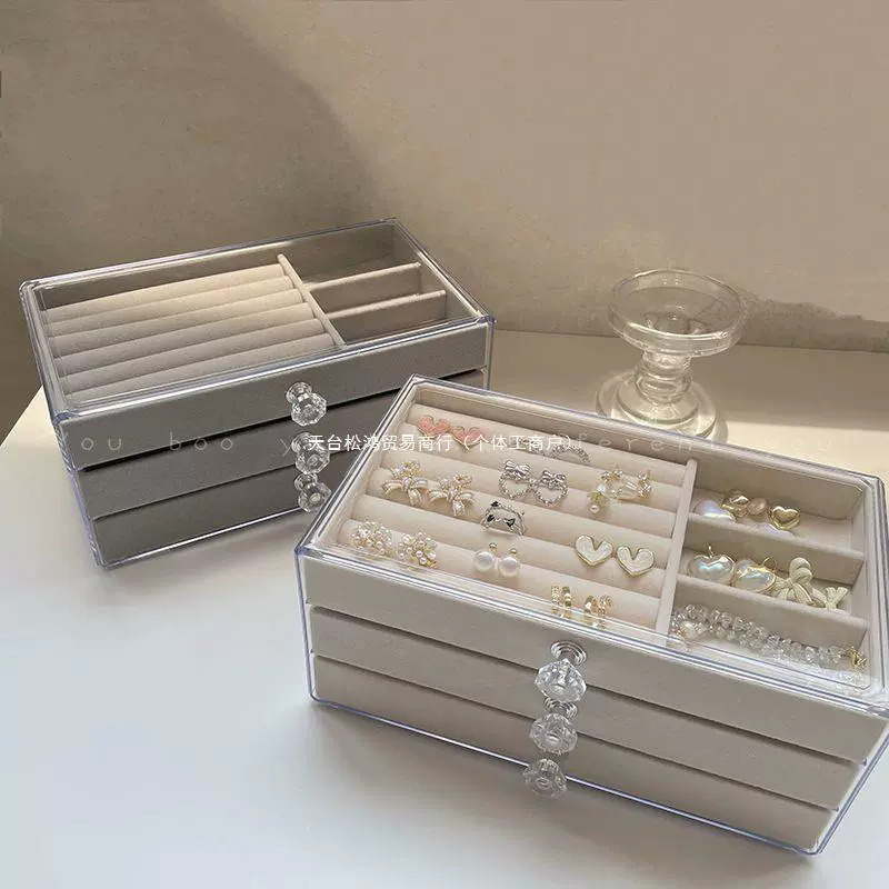 Acrylic storage system, earrings, necklace, ring, accessory, storage box, 2023 collection