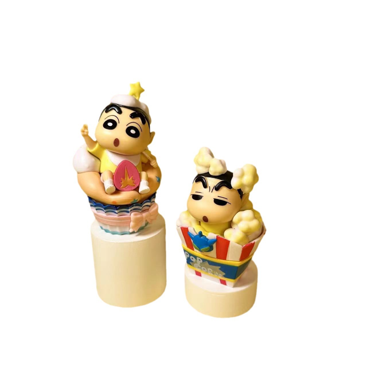Dim sum Time, Shin Shin Handmade Blind Box Cartoon Crayon, Shin Shin Toy Fashion Play Model, Car mounted Desktop Decoration