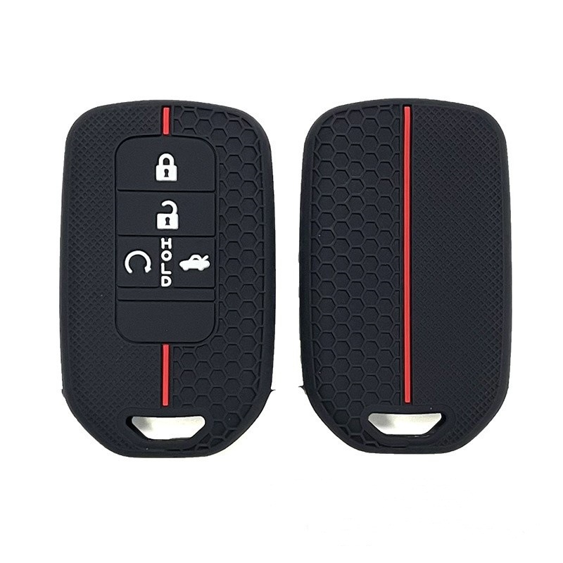 Suitable for Civic Silicone Key Cover, Old Model Accord, Inspire, Odyssey, Lingpai, Ailu, Crown, Honeycomb Pattern