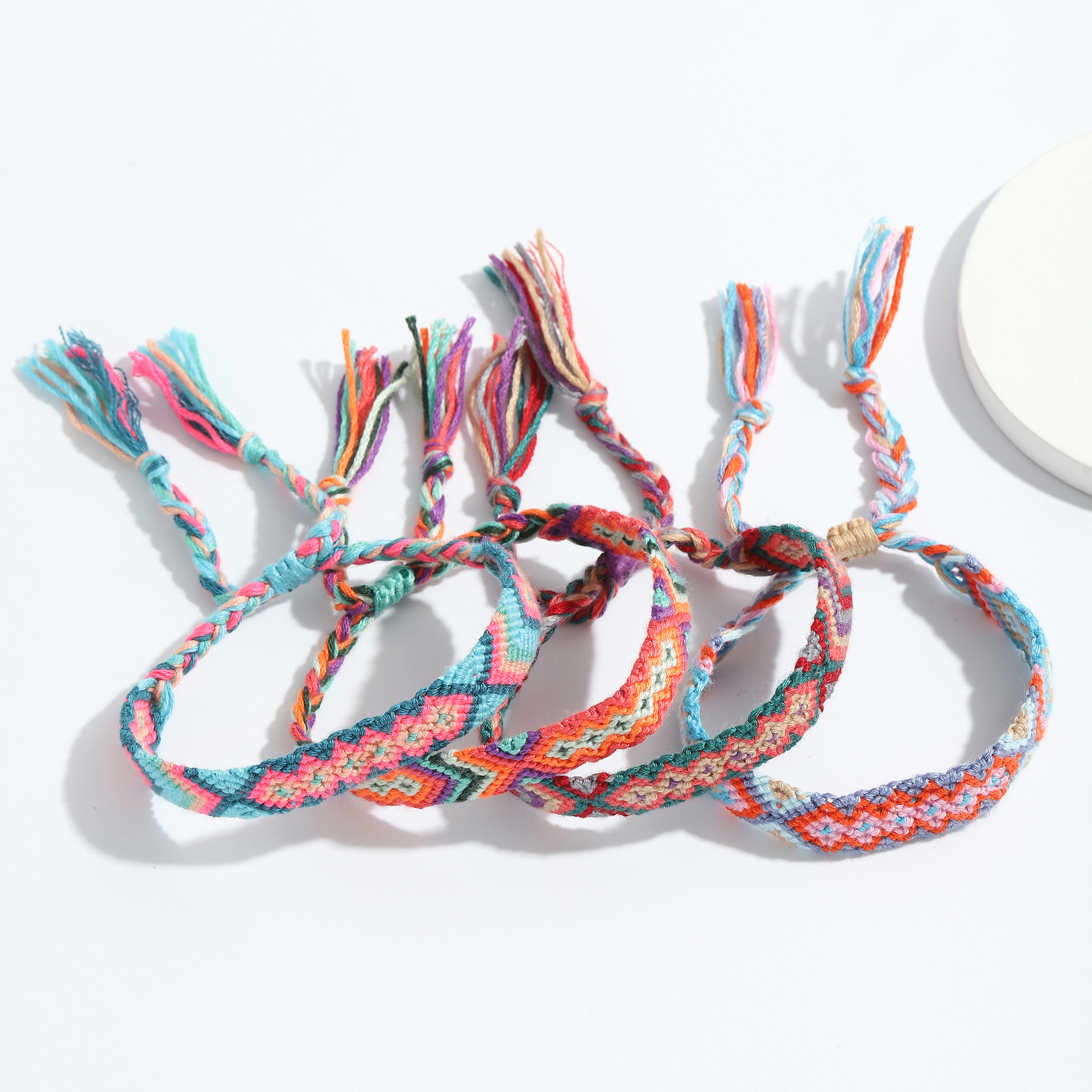 Fashion Colorful Knotted Fabric Bracelet Wholesale display picture 10
