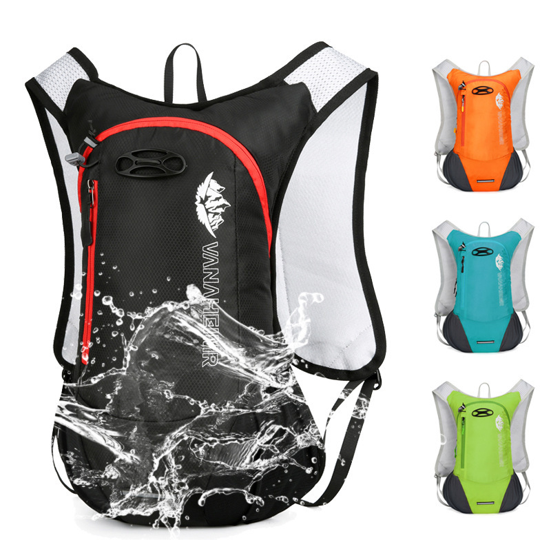 防泼水运动背包户外轻便徒步包大容量水袋双肩包 骑行耐磨旅行包