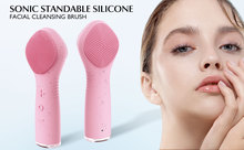 电动硅胶洁面仪 美容充电震动硅胶洁面仪脸部洗脸仪 源头工厂