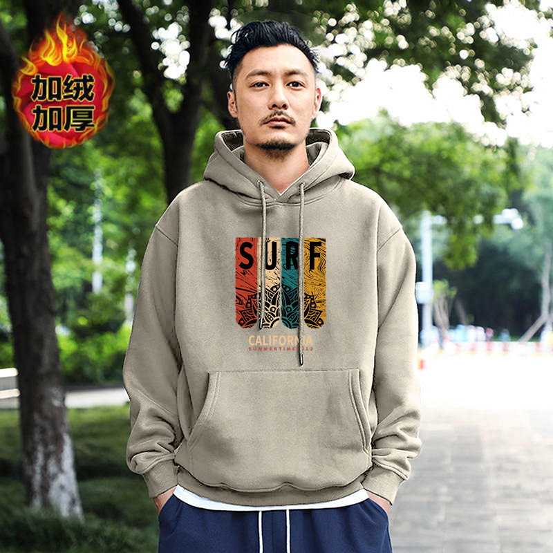 Chaqueta encapuchada masculina primavera y otoño marca de moda americana chaqueta de peso retrogrado chaqueta de pareja casual suelta camisa con sombrero de manga larga
