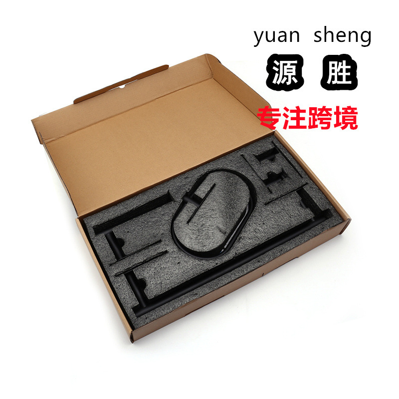 Transfronterizo 5 piezas traje de baño libre de ponche de baño toalla rack de pared colgante 304 acero inoxidable estante de la toalla anillo colgante