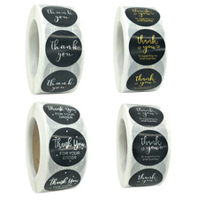 500個2.5厘米卷裝燙金不乾膠貼紙標籤不乾膠1英寸