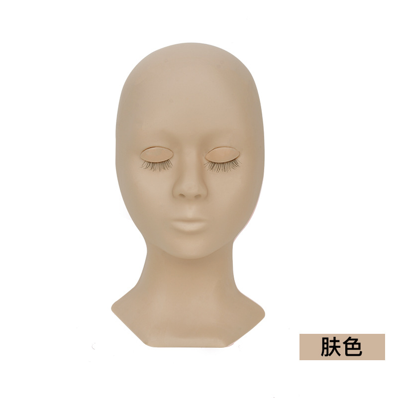Molde de cabeza extraíble con pestañas Injerto de pestañas puede reemplazar el párpado modelo de práctica de pestañas párpado transfronterizo exclusivo