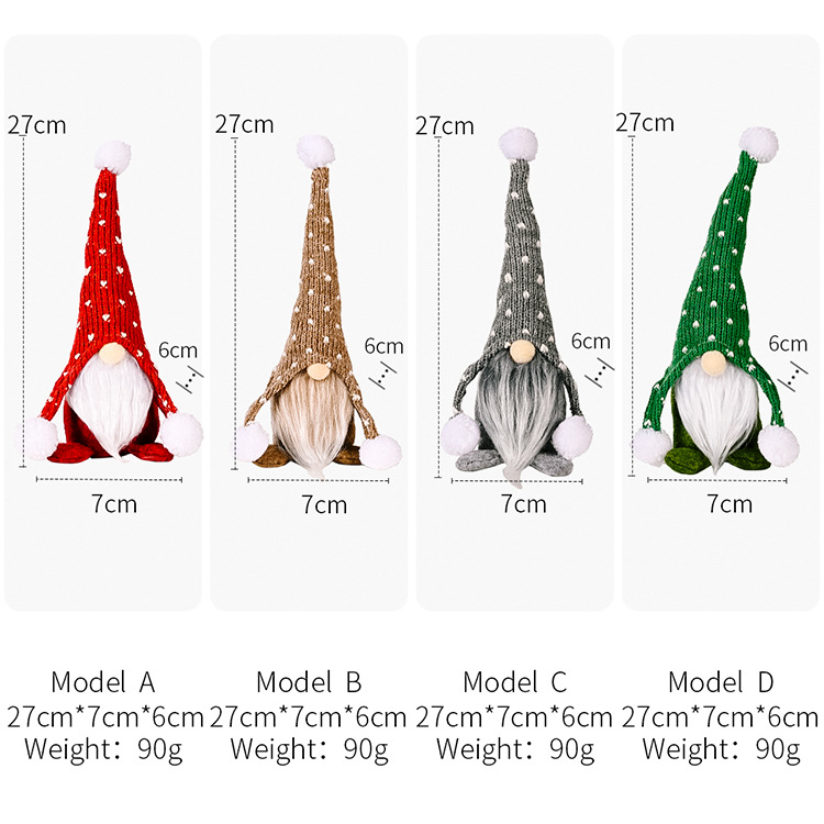 100g Weight Christmas Cute Solid Color Party Rudolph Doll