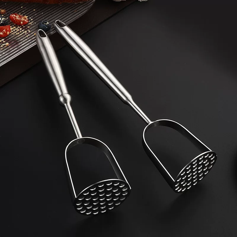304 stainless steel potato masher kitchen home mashing tool baby solid food mashers potato press