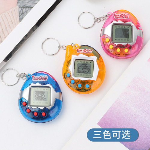 Foreign trade electronic virtual pet machine handheld mini pet development game machine new and unique toy key chain gift